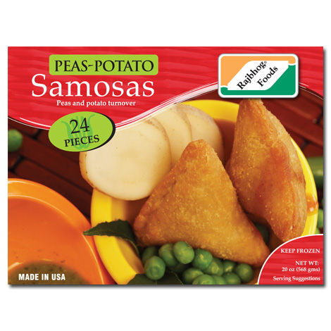 Potato and peas samosa