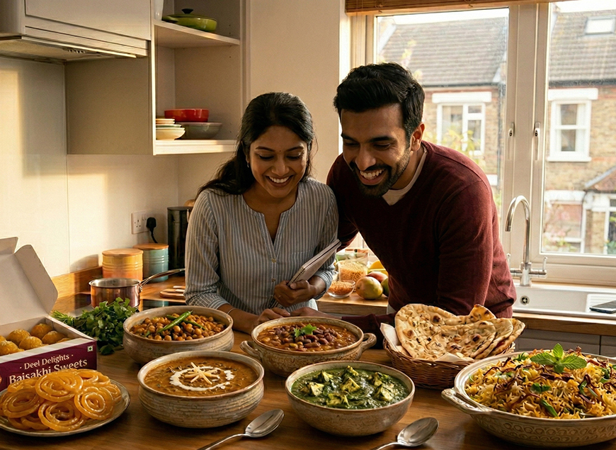 A Traditional Baisakhi Spread Simplified